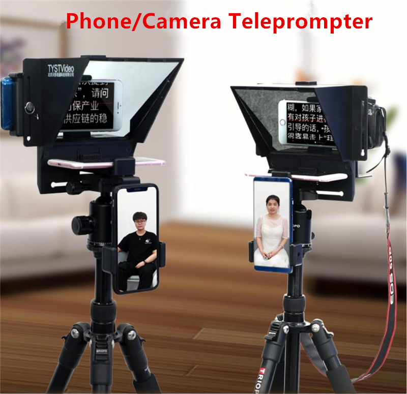 Mini Teleprompter Portable Inscriber Mobile Artifact Video Remote for Phone NEW 