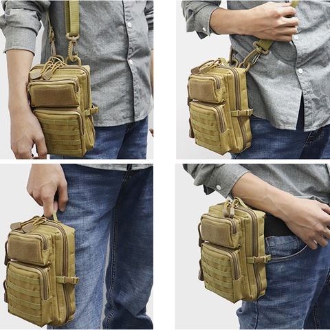 Universal Tactical Pouch Bag Military Army Molle Hip Waist Belt Bag Storage Pocket Camping Hiking Hunting Purse Phone Chest Bag ► Photo 1/6