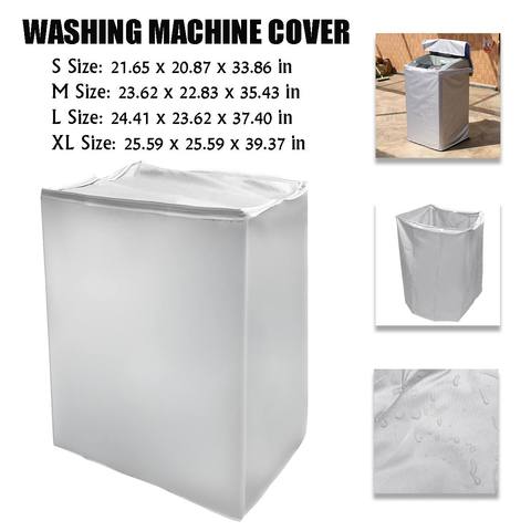 Automatic Roller Washer Sunscreen Washing Machine Waterproof Cover Dryer Polyester Dustproof Washing Machine Cover S/M/L/XL ► Photo 1/6