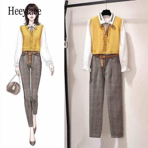 female suit pants autumn female ankle-length pants Korean style