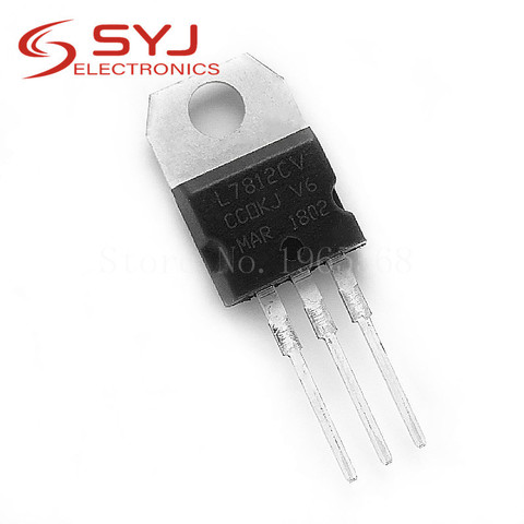 10pcs/lot L7812CV TO-220 L7812 LM7812 7812 Positive-Voltage Regulators In Stock ► Photo 1/1