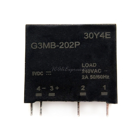 1pcs/lot G3MB-202P G3MB-202PL G3MB 202P DC-AC 5VDC, 240 V AC 2A In Stock ► Photo 1/1