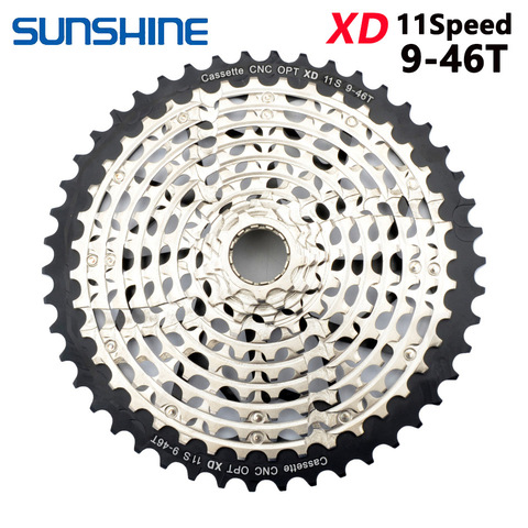 SUNSHINE Mountain Bike Freewheel 11/12Speed 9-42/46/50T XD 375g Ultralight Cassette flywheel Black/Silver/Rainbow For SRAM XD k7 ► Photo 1/6