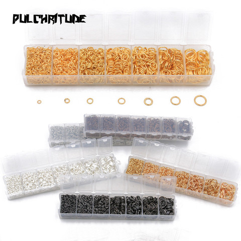 PULCHRITUDE 1 Box  3 4 5 6 7 8 10 Size 7 Color Open Jump Rings Split Rings Link Loop For DIY Jewelry Making Findings Connector ► Photo 1/6