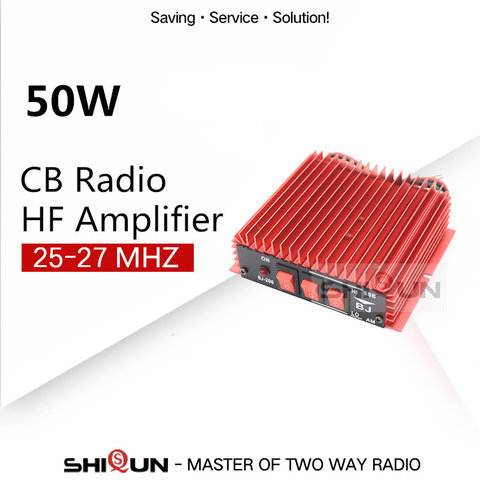 50W BaoJie BJ-200 Radio VHF Power HF Amplifier for Ham Radio Two Way Radio HF Transceiver Walkie Talkie 3-30Mhz Red Color ► Photo 1/6
