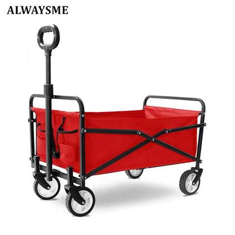 ALWAYSME Folding Outdoor Utility Folding Shopping Cart Folding Shopping Cart Luggage Trolley Cart For Travel And Shopping ► Photo 1/6