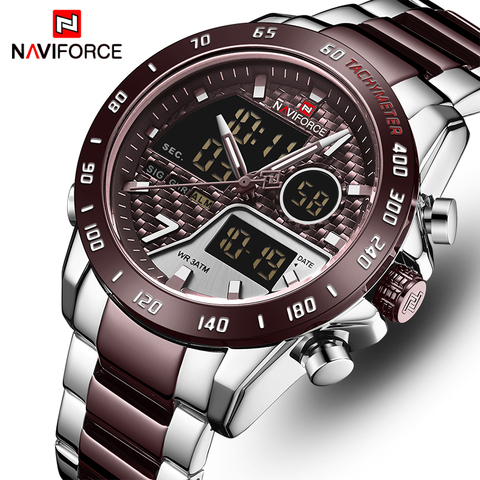 NAVIFORCE New Men Watch Top Luxury Brand Men’s Waterproof Sport Watches Quartz Analog Digital Wristwatch Clock Relogio Masculino ► Photo 1/6