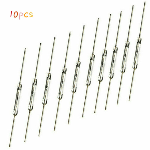 10pcs 100% brand new original reed switch induction reed switch 2X10MM glass white ► Photo 1/6