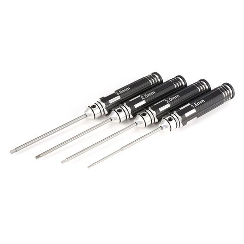 4pcs Hex Screwdriver Set 1.5 2.0 2.5 3.0mm White Steel Tools Kit For RC Helicopter HSP Traxxas Car Drone Aircraft RC Model Tools ► Photo 1/6