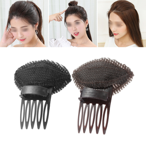 Forehead Hair Volume Fluffy Puff Sponge Pad Clip Comb Insert Tool Base DIY Styling Princess Styling Increased Hair Sponge Pad ► Photo 1/6