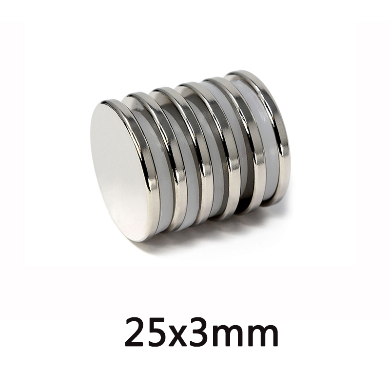 Magnet Permanent Cylinder Round Powerful Strong Magnet 25mm x 5mm 
