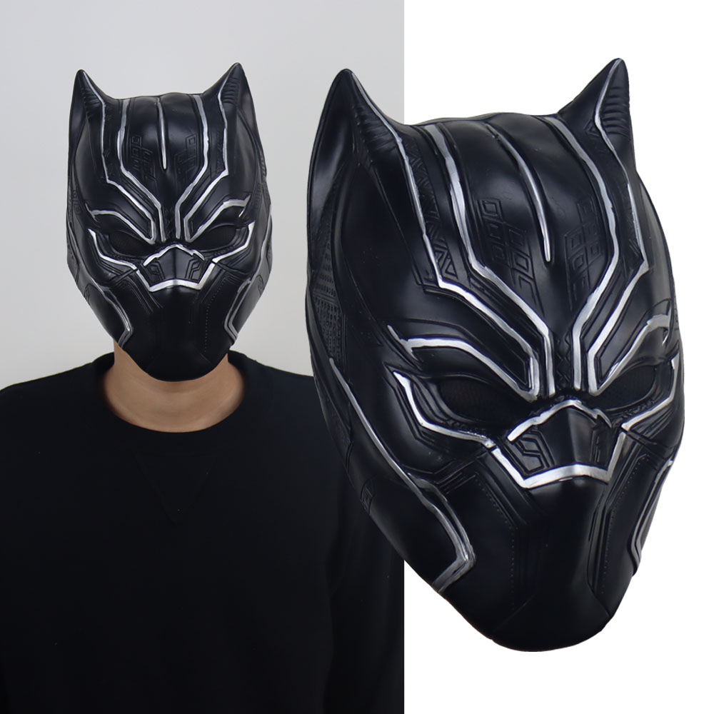 Captain America:Civil War Black Panther Mask Full Face Halloween Cosplay Prop 