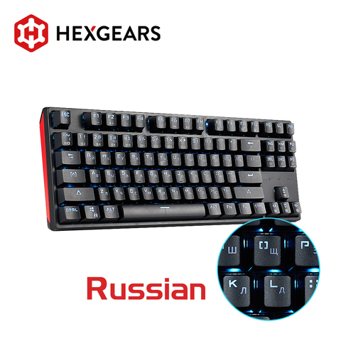 HEXGEARS GK12 Mechanical Keyboard Hot Swap Kailh BOX Switch 87 key Gaming keyboard Anti Ghosting Russian Keyboard PC/Mac/Lap ► Photo 1/6
