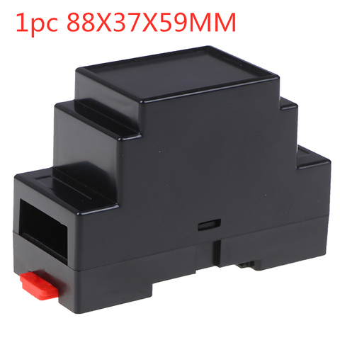 1PC DIN Rail PLC Junction Box Plastic Electronics Box Project Case 88x37x59mm/100*60*25mm High Quality ► Photo 1/6