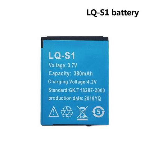 NEW 2pc 3.7v 380mAh Smart Watch Battery LQ-S1 Rechargeable lithium Polymer Battery For SmartWatch HLX-S1 QW09 DZ09 W8 A1 V8 X6 ► Photo 1/6