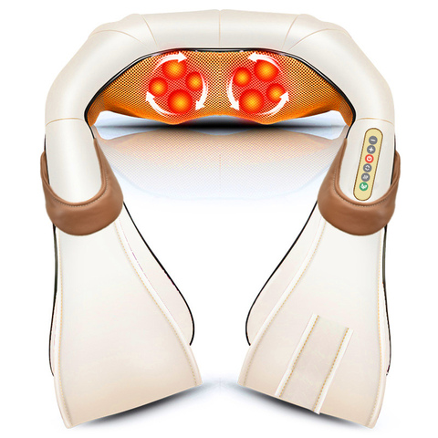 Neck Massager Electric Shiatsu for Back Body Shouder Massage Roller Car Relaxer Massageador  Masajeador Health Care ► Photo 1/6