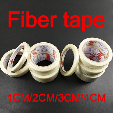 1pcs 1cm/2cm/3cm/4cm X 25M  Adhesive Glass Fibre Tape Roll Fixed Strength Striped Fiber Tape RC Model Parts ► Photo 1/6