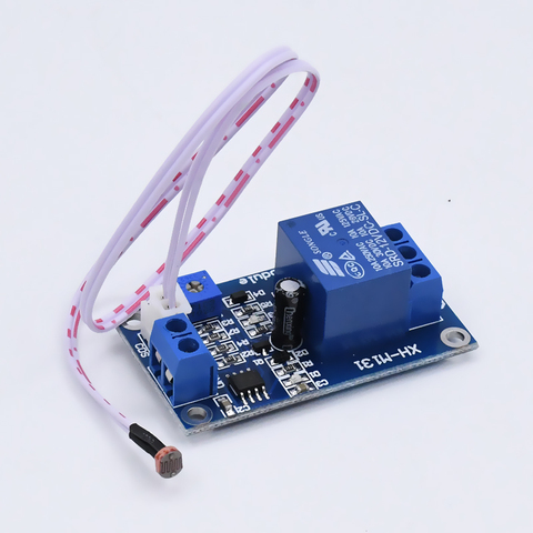 XH-M131 DC 5V 12V 24V 10A Light Control Switch Photoresistor Relay Module Detection Sensor brightness Automatic Control Module ► Photo 1/3