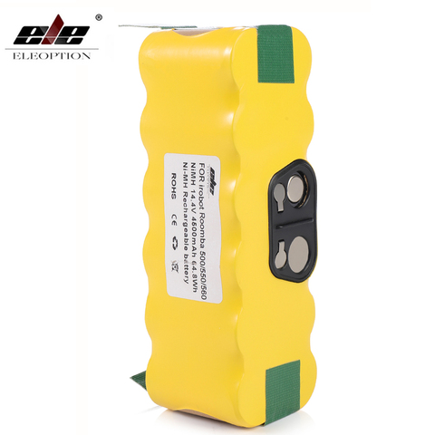 ELEOPTION High Capacity 4500mAh 14.4V Battery For iRobot Roomba Vacuum Cleaner 500 530 540 550 620 600 650 700 780 790 870&4.0ah ► Photo 1/6