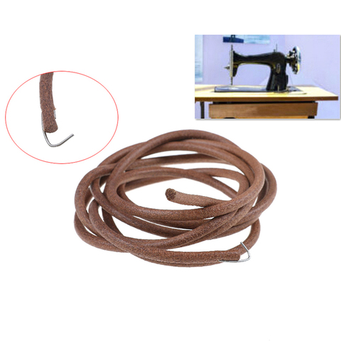 183cm Leather Belt Treadle Parts With Hook for Singer Sewing Machine 5mm Household Home Old Sewing Machines Accessory ► Photo 1/5