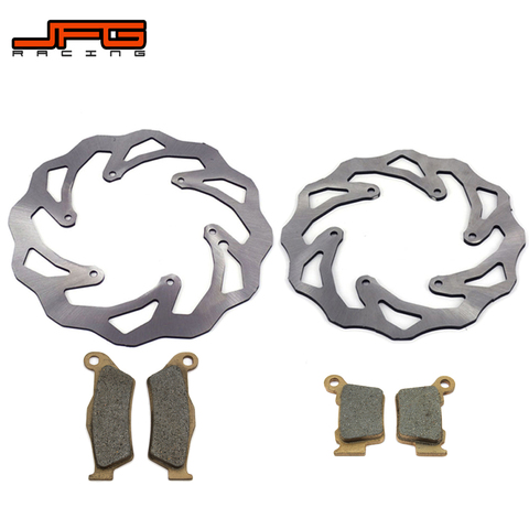 Motorcycle 220MM 260MM Front Rear Brake Discs Rotors Brake Pads For KTM EXC SX SXF XC XCF XCW XCFW 125 150 250 300 350 450 530 ► Photo 1/6