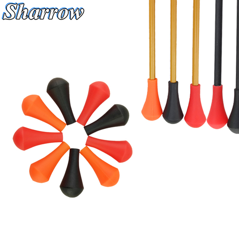 12/24/50pcs Soft Rubber Archery Arrowheads Safety Soft Broadheads Shooting Game Practice Tips for ID 6mm 8mm Arrow Points ► Photo 1/5