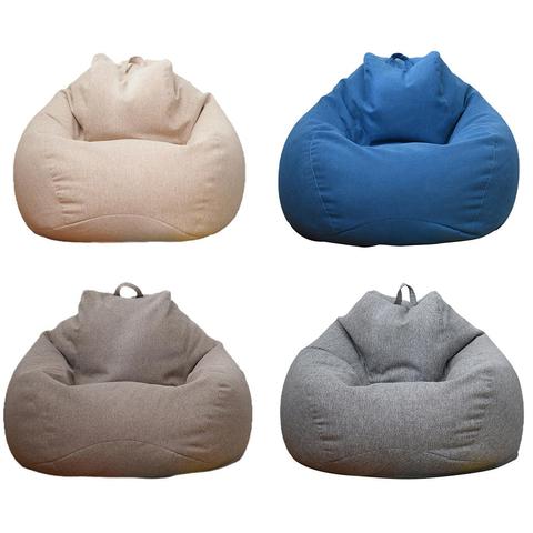 Lazy Sofa Cover Bean Bag Lounger Chair Sofa Seat Living Room Furniture Without Filler Beanbag Sofa Bed Pouf Puff Couch Tatami ► Photo 1/1