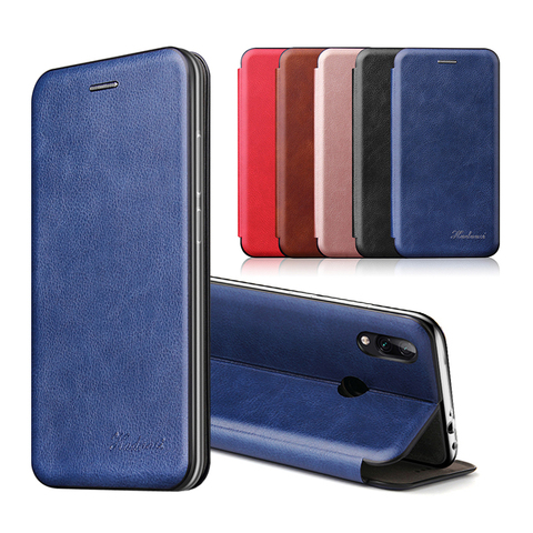 Leather Flip Magnetic Case For Xiaomi Redmi Note 8T 8A 9A 9C 9 A 8 Pro 9S 7 7A 5 Plus Wallet Stand Book Phone Cover Funda Coque ► Photo 1/6
