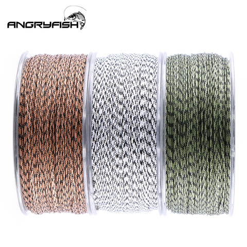 Angryfish 12 Strands D-braid 100 Meters Camo Braided PE Fish Line Carp Fishing Line  Weave  Strong endurance ► Photo 1/5