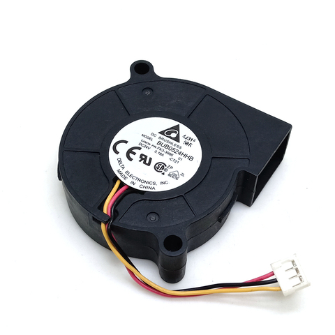 3D printer blower BUB0524HHB for Delta 5015 24V 0.18A 3-line blower Turbine cooling fan server inverter ► Photo 1/4