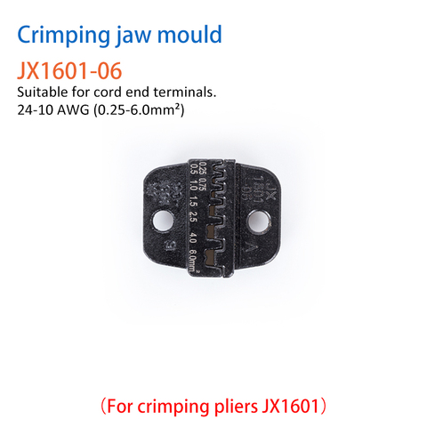 Paron 2546 JX-1601-01/06/08/10 AWG Solar Connector Terminals Die Wire Crimper Jaw Ferrule Mold Crimping Pliers Accessory ► Photo 1/6