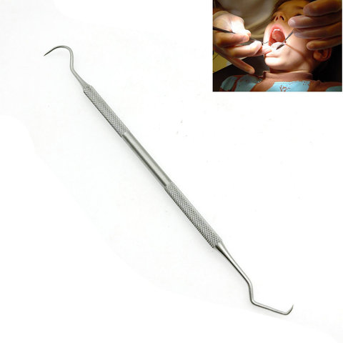 Double Hook Tooth Dental Explorer Probe Dentist Tool Stainless Steel Dental Tool Dentist Teeth Clean Hygiene Explorer Probe hook ► Photo 1/5