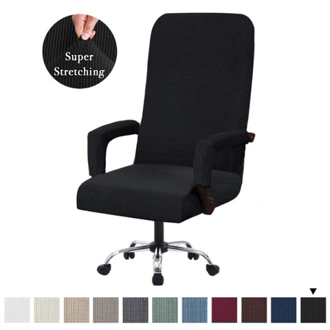 Elastic Office Lift Computer Chair Cover Modern Anti-dirty Boss Rotating Chair Seat Case Removable Thickened With Armrest Covers ► Photo 1/6
