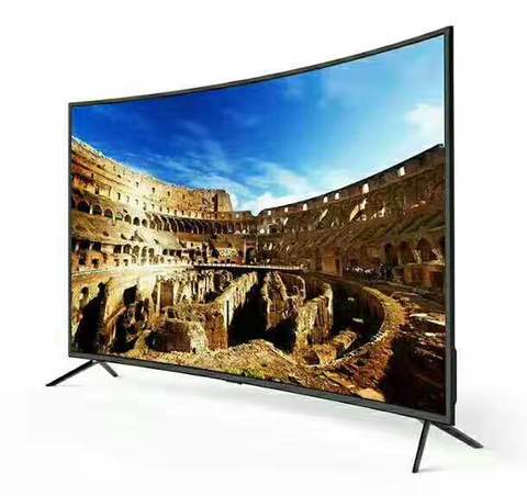 60‘’ inch curved lcd monitor and android smart TV Dolby DVB-T2 S2 wifi bluetooth TV led television tv ► Photo 1/4