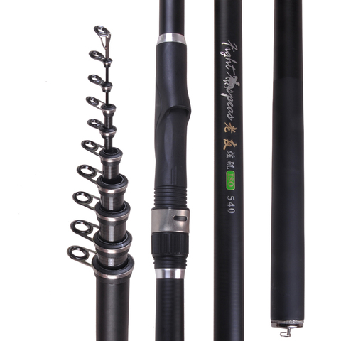 Fishing rod Carbon fiber 4.5m5.4m6.3m7.2m telescopic carp fishing rod rock Fishing rod ► Photo 1/6