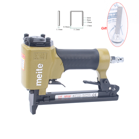 Meite 1013J Pneumatic Nail Gun Air Stapler Tool Brad Nailer ► Photo 1/6