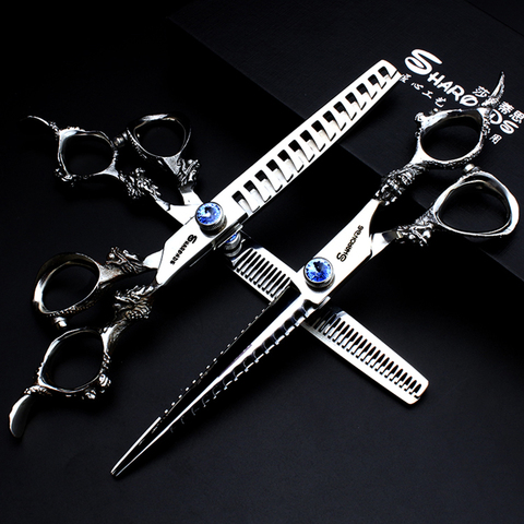 7inch Professional Dog Pet Grooming Scissors Straight Thinning Cutting Shears Cat Dog for Groomer Hair Cutting Dog Grooming Tool ► Photo 1/6