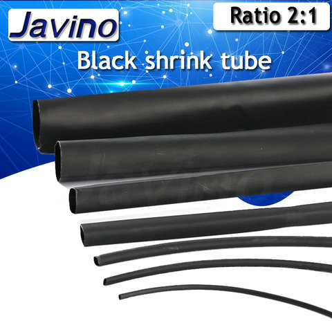 BLACK 1mm 1.5mm 2mm 2.5mm 3mm 3.5mm 4mm 5mm 6mm Heat Shrink Tubing Tube ► Photo 1/3