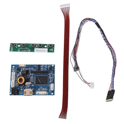 1Set HdMI Lvds Controller Board Driver 40 Pin Lvds Cable Kit for Raspberry PI 3 LP156WH2 TLA1 TLE1 1366x768 7-42