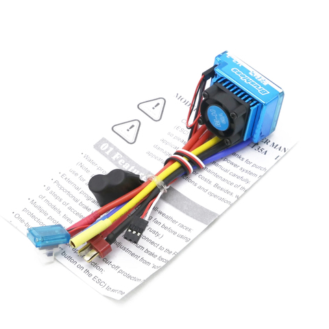 Waterproof 45A/60A/80A/120A Brushless ESC Electric Speed Controller For 1/8 1/10 1/12 RC Car Crawler RC Boat Part ► Photo 1/5