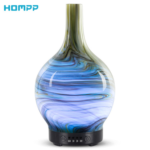 100ml Aromatherapy Essential Oil Diffuser Glass Marble Design Handmade Cool Mist Humidifier Waterless Auto Shut-Off  for SpaYoga ► Photo 1/6
