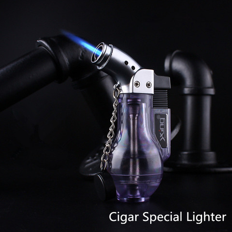 New Compact Butane Jet Lighter Turbo Torch Lighter Fire Windproof Spray Gun Lighter 1300 C NO GAS Wine Bottle Gadgets For Men ► Photo 1/5