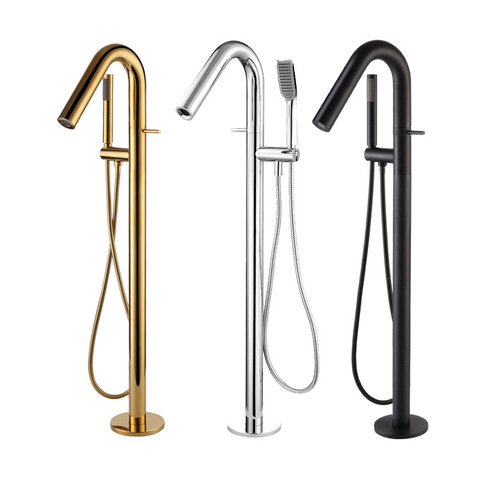 Bathtub Faucet Set Freestanding Bathtub Faucet Bathtub Taps Black Tub Faucet Bathtub Mixer Bathtube Faucet Bath Faucet Gold ► Photo 1/6