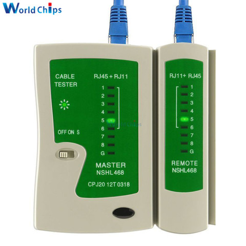 Professional Network Cable Tester RJ45 RJ11 RJ12 CAT5 UTP LAN Cable Tester Detector Remote Test Tools Networking High Quality ► Photo 1/5