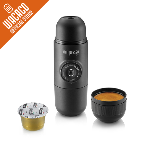 Wacaco Minipresso CA, Portable Espresso Coffee Machine, Compatible CA Capsules*, Small Travel Coffee Maker,Mini coffee machine. ► Photo 1/5