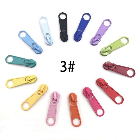 50pcs 3# Nylon Zipper Zipper Pulls for Multicolor Zipper Slider for Sewing accessories ► Photo 1/6