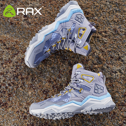 RAX winter men's and women's hiking shoes snow boots waterproof leather sports shoes super warm men's boots outdoor work shoes ► Photo 1/6