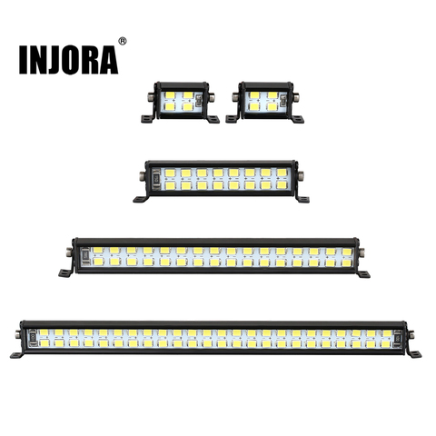 INJORA RC Car Bright Light Bar 17/52/102/147mm for 1/10 RC Crawler Car Axial SCX10 90046 Traxxas TRX-4 TAMIYA CC01 D90 Redcat ► Photo 1/6