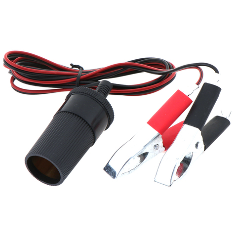 12V Emergency Batery Line Cigarette Light Power 150cm  Car Cigarette Lighter Power Socket AdapterBattery to Terminal Clip-on Car ► Photo 1/6