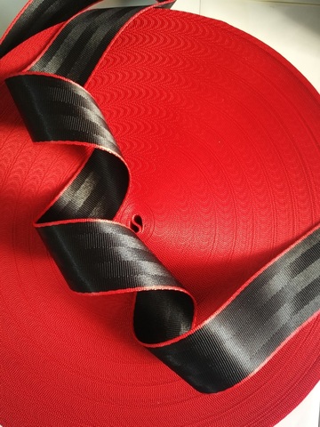 Black-Red 3M-36M Car Seat Belt Webbing Universal Car Personalized Modification Seat Belt Webbing Car Accessories ► Photo 1/6